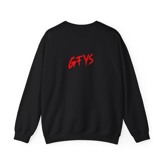 Skull Santa Crewneck Sweatshirt - 'GFYS' Funny Dark Christmas Pullover