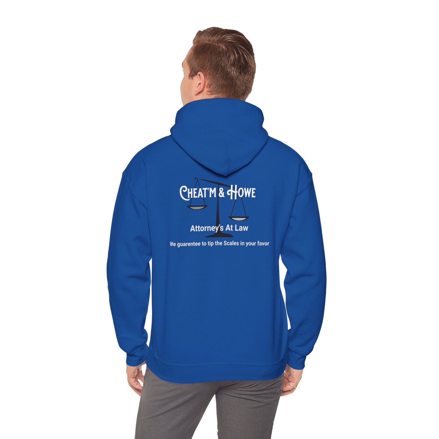 Hoodie — ‘GFYS’ Front & 'Cheatm & Howe Attorneys at Law' Back Graphic Hoodie