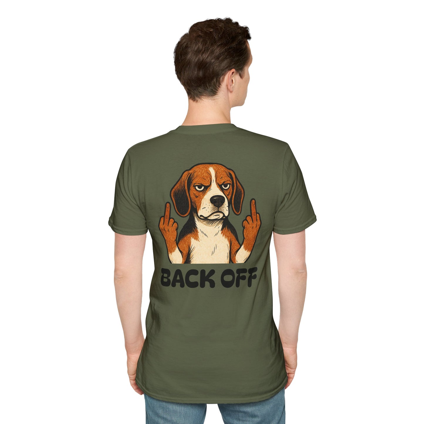 Back Off Beagle T‑Shirt — GFYS Graphic Dog Shirt for Dog Lovers & Humor Gifts