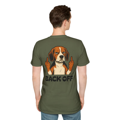 Back Off Beagle T‑Shirt — GFYS Graphic Dog Shirt for Dog Lovers & Humor Gifts