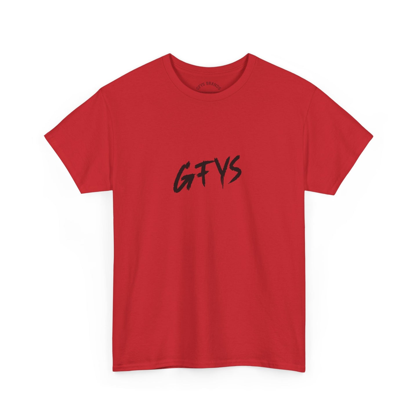G-FYS Graphic Tee — 'Hookers & Is All I Want' Bold Red Logo Blue T-Shirt