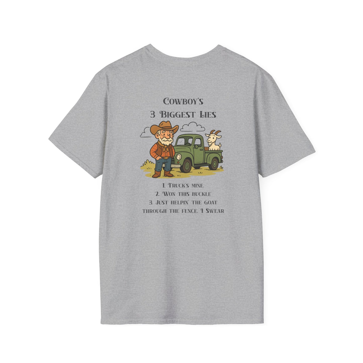 Graphic Tee Cowboy Lies Western Humor Unisex Shirt