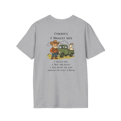 Graphic Tee Cowboy Lies Western Humor Unisex Shirt