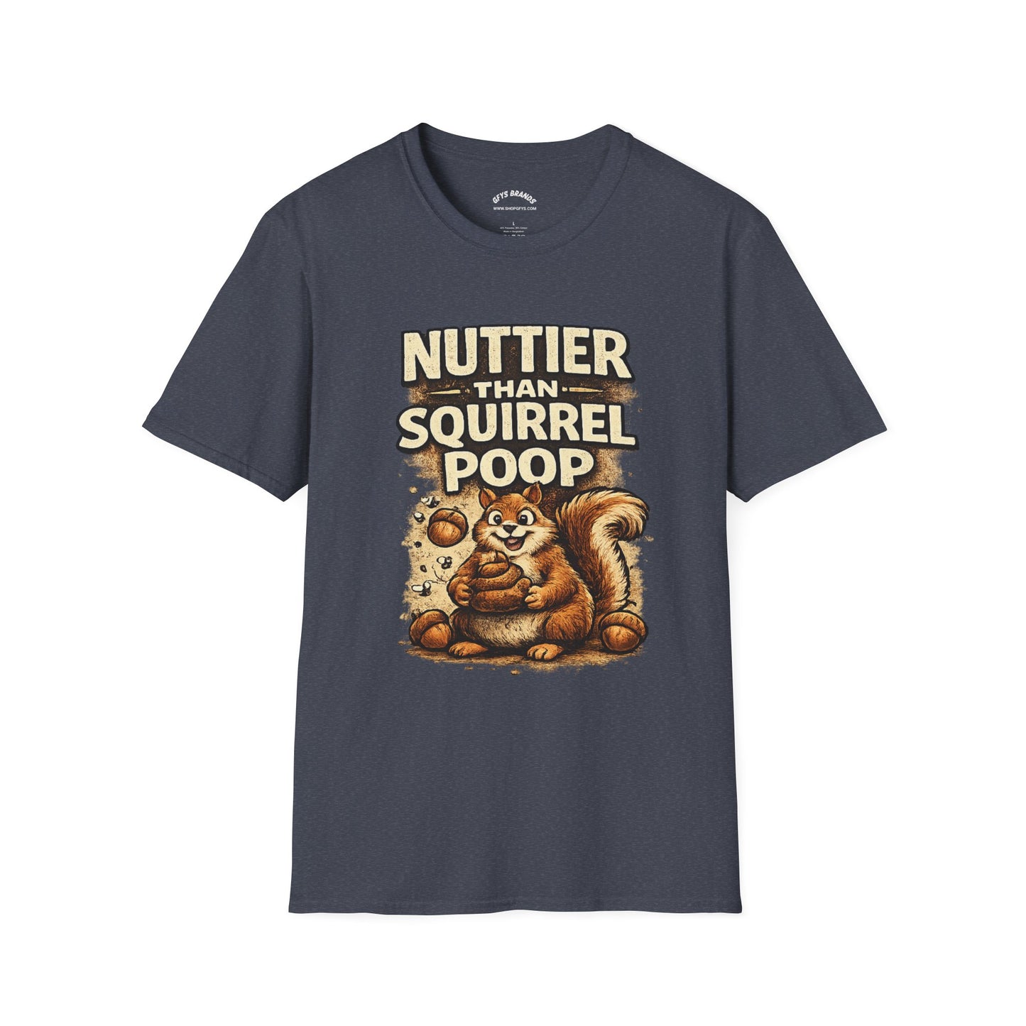 Sasquatch T-Shirt — "Nuttier Than Squirrel Poop" Funny Bigfoot Tee (That’s Why I’m Voting Squatch)