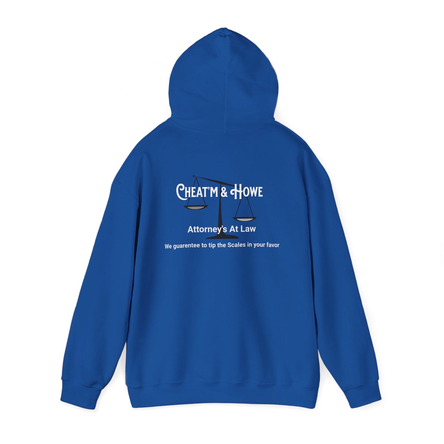 Hoodie — ‘GFYS’ Front & 'Cheatm & Howe Attorneys at Law' Back Graphic Hoodie