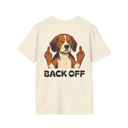 Back Off Beagle T‑Shirt — GFYS Graphic Dog Shirt for Dog Lovers & Humor Gifts