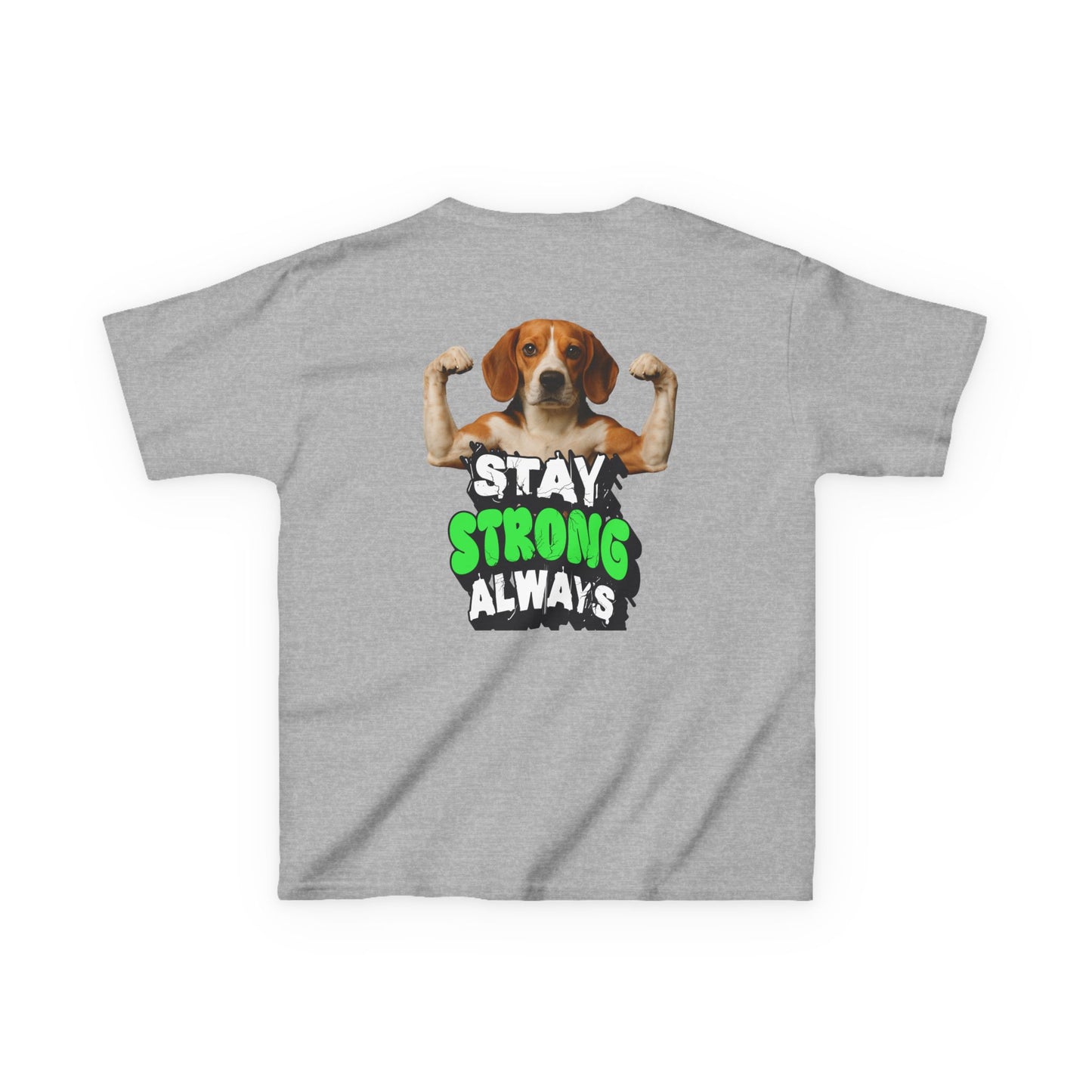 Kids Tee — Stay Strong Always Graphic Dog Shirt