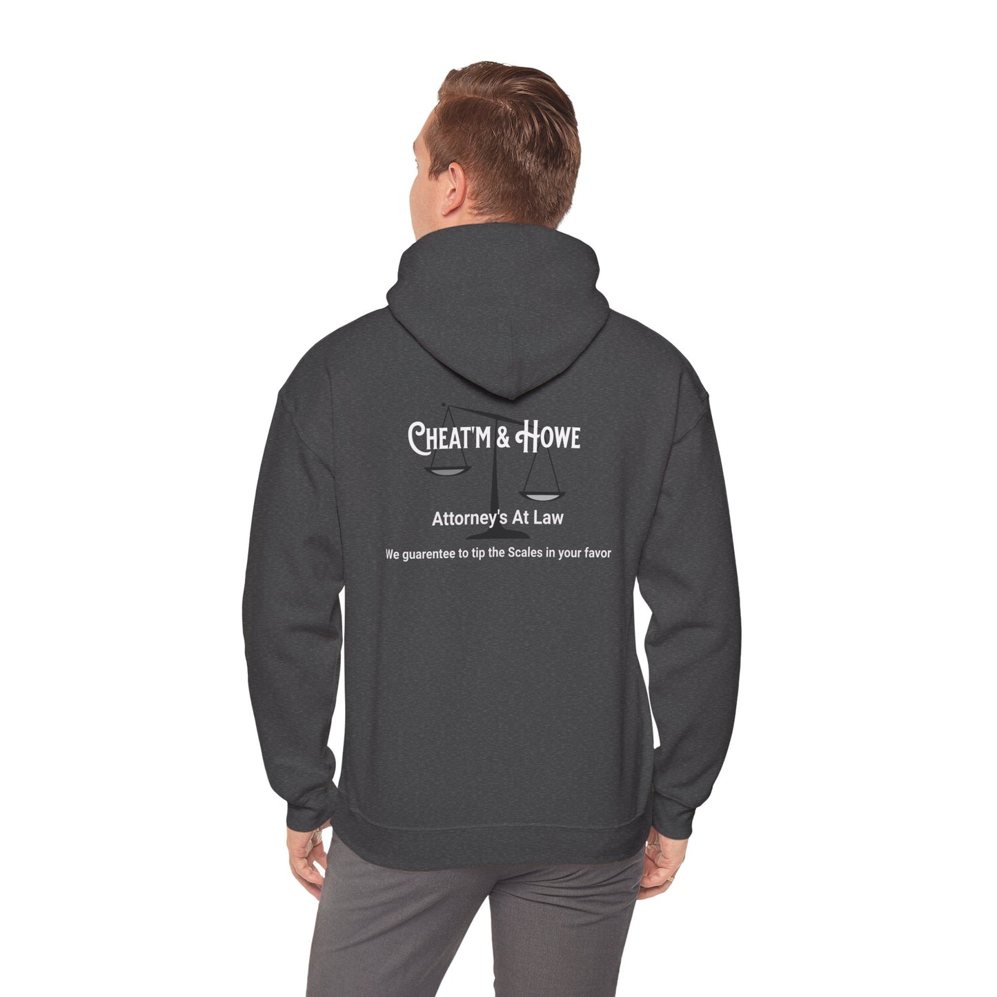 Hoodie — ‘GFYS’ Front & 'Cheatm & Howe Attorneys at Law' Back Graphic Hoodie