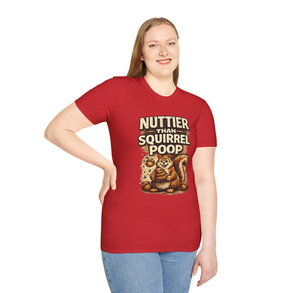 Sasquatch T-Shirt — "Nuttier Than Squirrel Poop" Funny Bigfoot Tee (That’s Why I’m Voting Squatch)