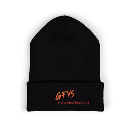 GFYS Embroidered Cuffed Beanie – Cozy Winter Hat with Bold Script