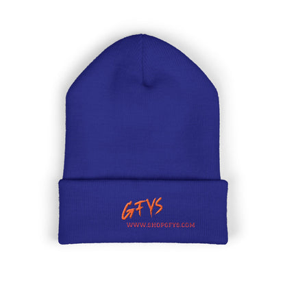 GFYS Embroidered Cuffed Beanie – Cozy Winter Hat with Bold Script