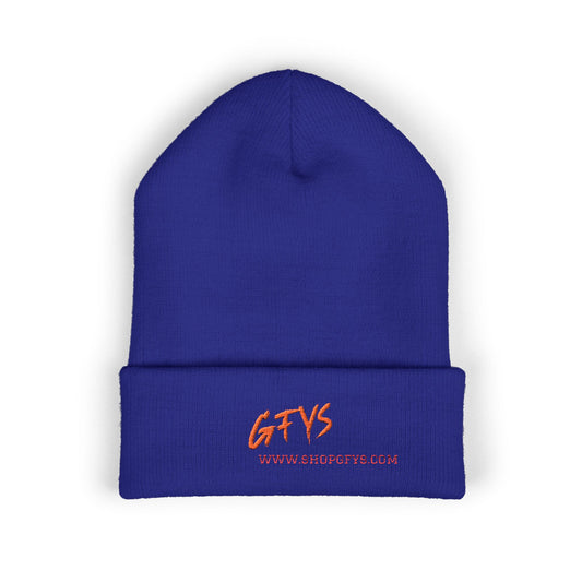 GFYS Embroidered Cuffed Beanie – Cozy Winter Hat with Bold Script