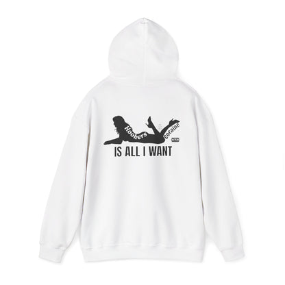 Hoodie – GFYS Front & ‘Hookers Is All I Want’ Back Graphic Pullover