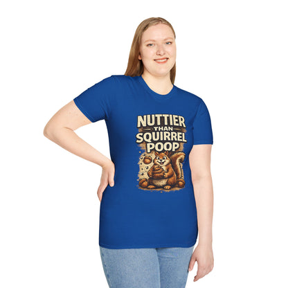 Sasquatch T-Shirt — "Nuttier Than Squirrel Poop" Funny Bigfoot Tee (That’s Why I’m Voting Squatch)