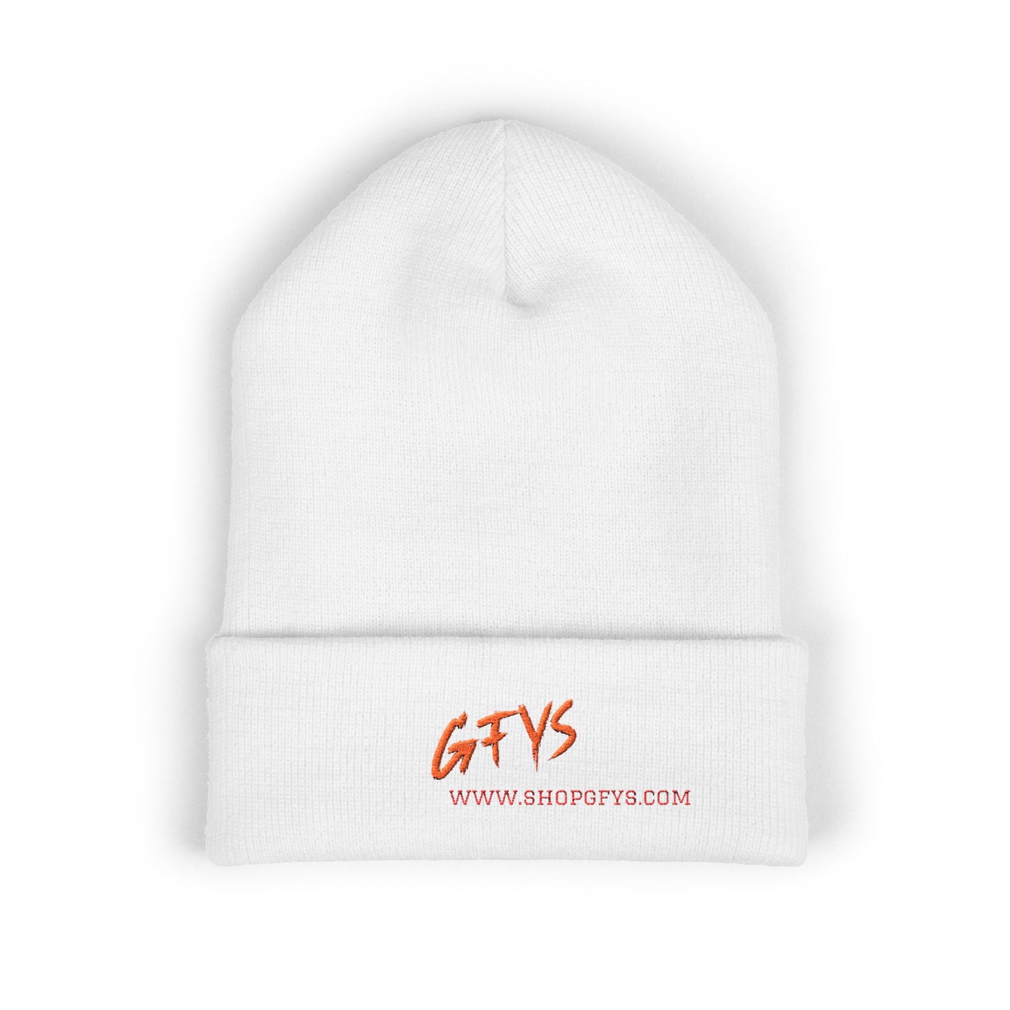 GFYS Embroidered Cuffed Beanie – Cozy Winter Hat with Bold Script