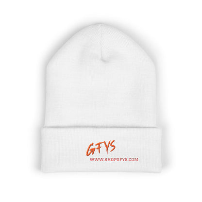 GFYS Embroidered Cuffed Beanie – Cozy Winter Hat with Bold Script