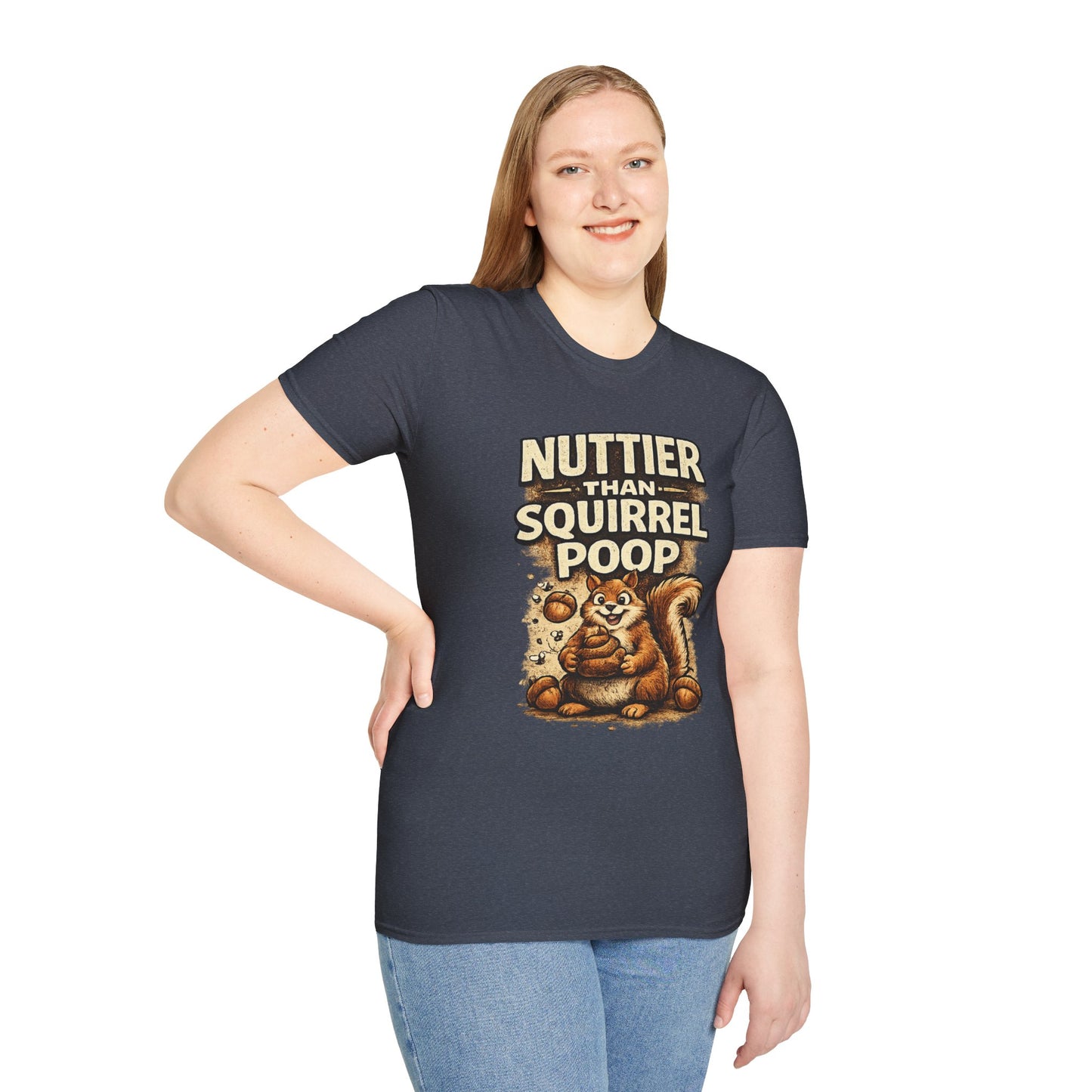 Sasquatch T-Shirt — "Nuttier Than Squirrel Poop" Funny Bigfoot Tee (That’s Why I’m Voting Squatch)