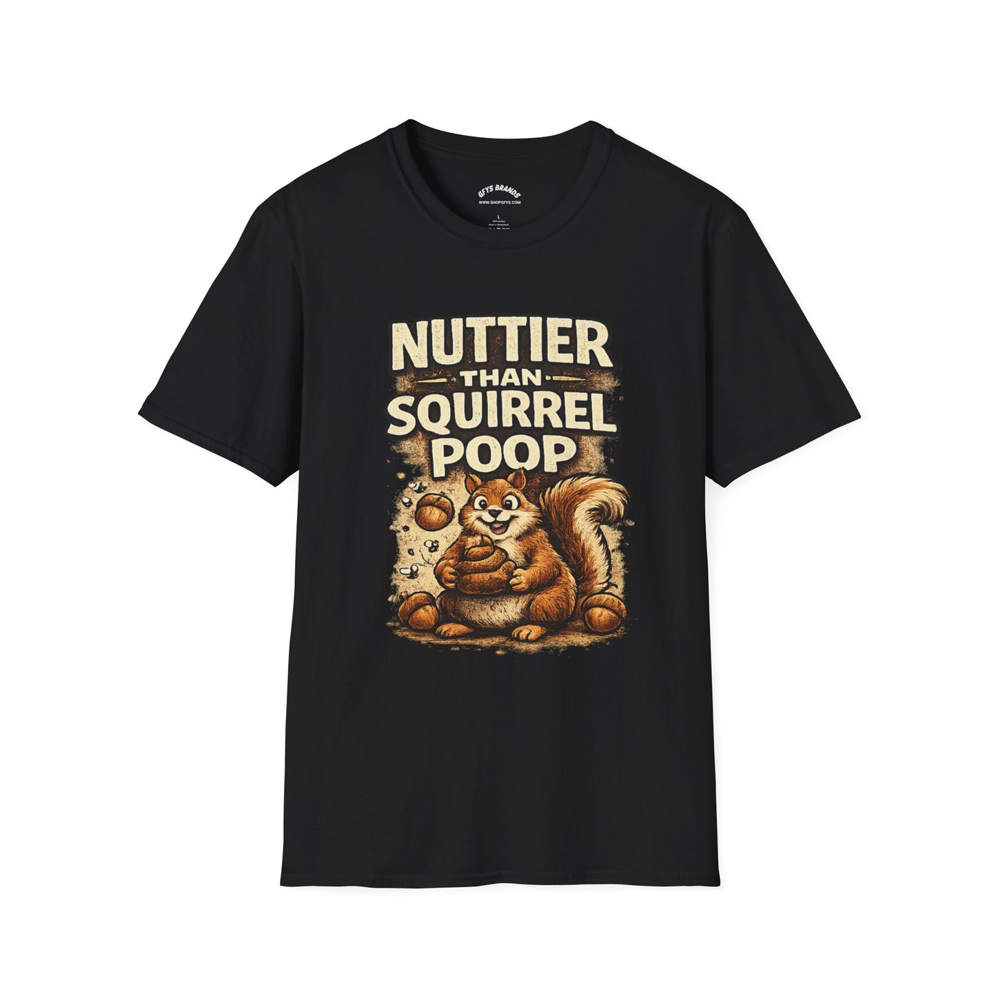 Sasquatch T-Shirt — "Nuttier Than Squirrel Poop" Funny Bigfoot Tee (That’s Why I’m Voting Squatch)