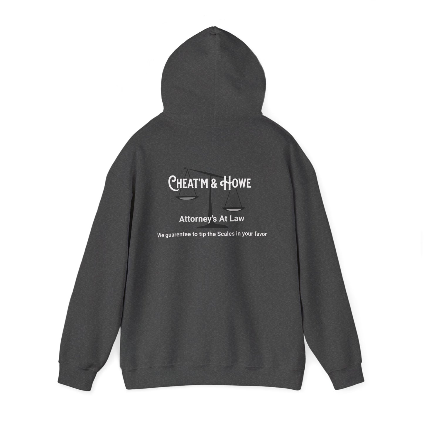 Hoodie — ‘GFYS’ Front & 'Cheatm & Howe Attorneys at Law' Back Graphic Hoodie