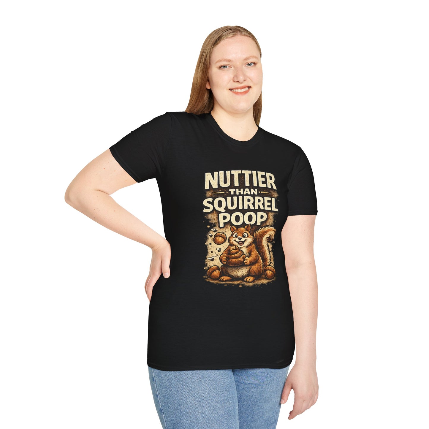 Sasquatch T-Shirt — "Nuttier Than Squirrel Poop" Funny Bigfoot Tee (That’s Why I’m Voting Squatch)
