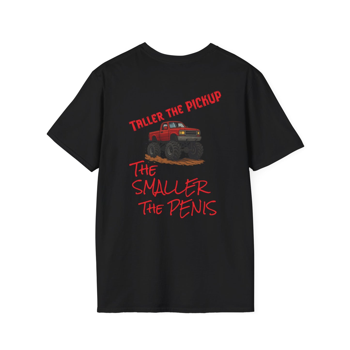 Truck Graphic T-Shirt — "GFYS" Front, "Taller the Pickup, The Smaller the Penis" Back