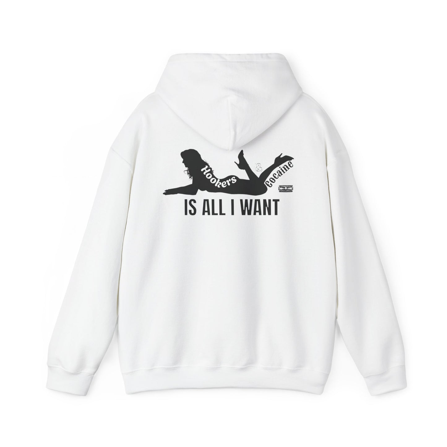 Hoodie – GFYS Front & ‘Hookers Is All I Want’ Back Graphic Pullover