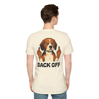 Back Off Beagle T‑Shirt — GFYS Graphic Dog Shirt for Dog Lovers & Humor Gifts