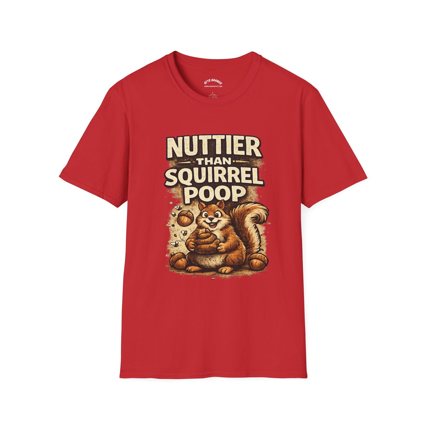 Sasquatch T-Shirt — "Nuttier Than Squirrel Poop" Funny Bigfoot Tee (That’s Why I’m Voting Squatch)