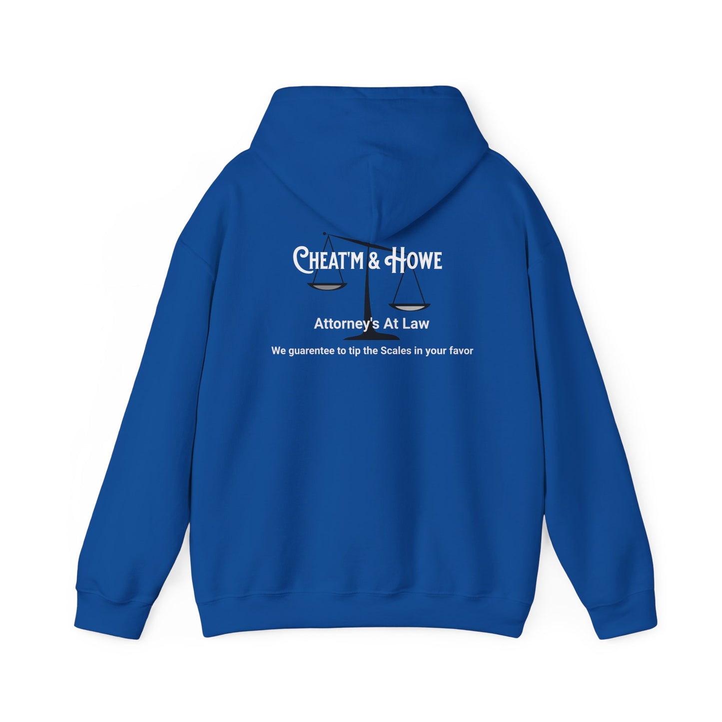 Hoodie — ‘GFYS’ Front & 'Cheatm & Howe Attorneys at Law' Back Graphic Hoodie