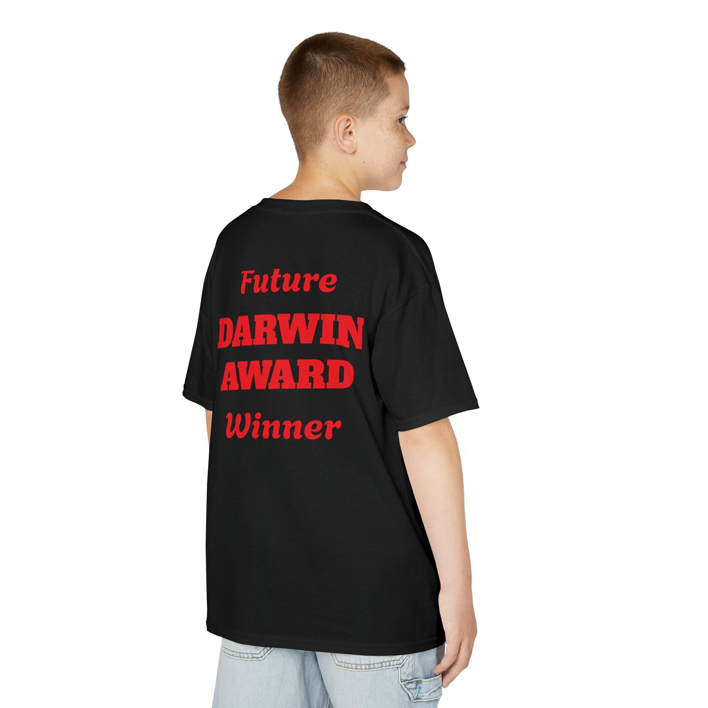 Kids T-Shirt — "Future Darwin Award Winner" Funny Graphic Tee