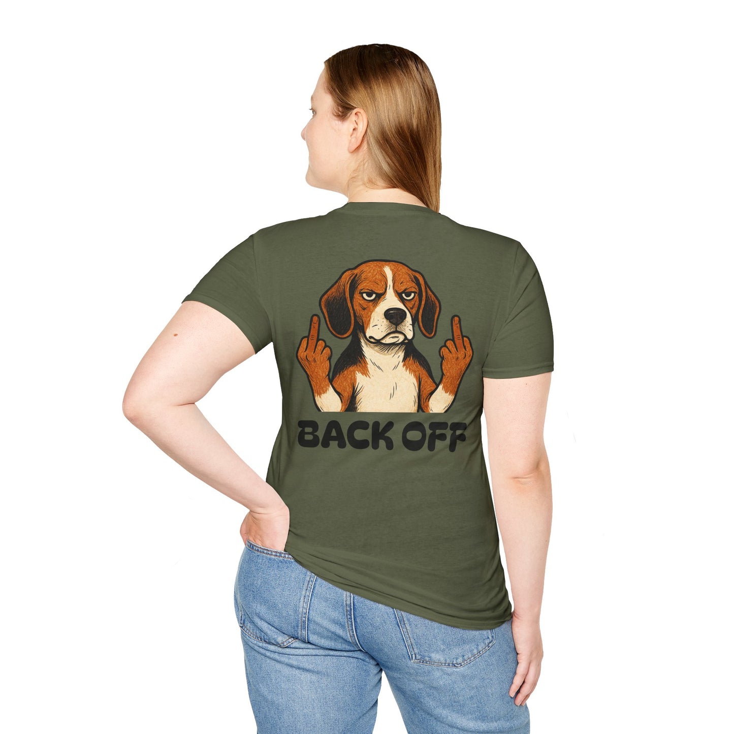 Back Off Beagle T‑Shirt — GFYS Graphic Dog Shirt for Dog Lovers & Humor Gifts