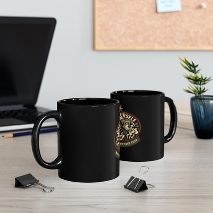 Black Mug — "Gonfuxurself" Dog Pack Coffee Mug (Bite Back, Don’t Take Crap)