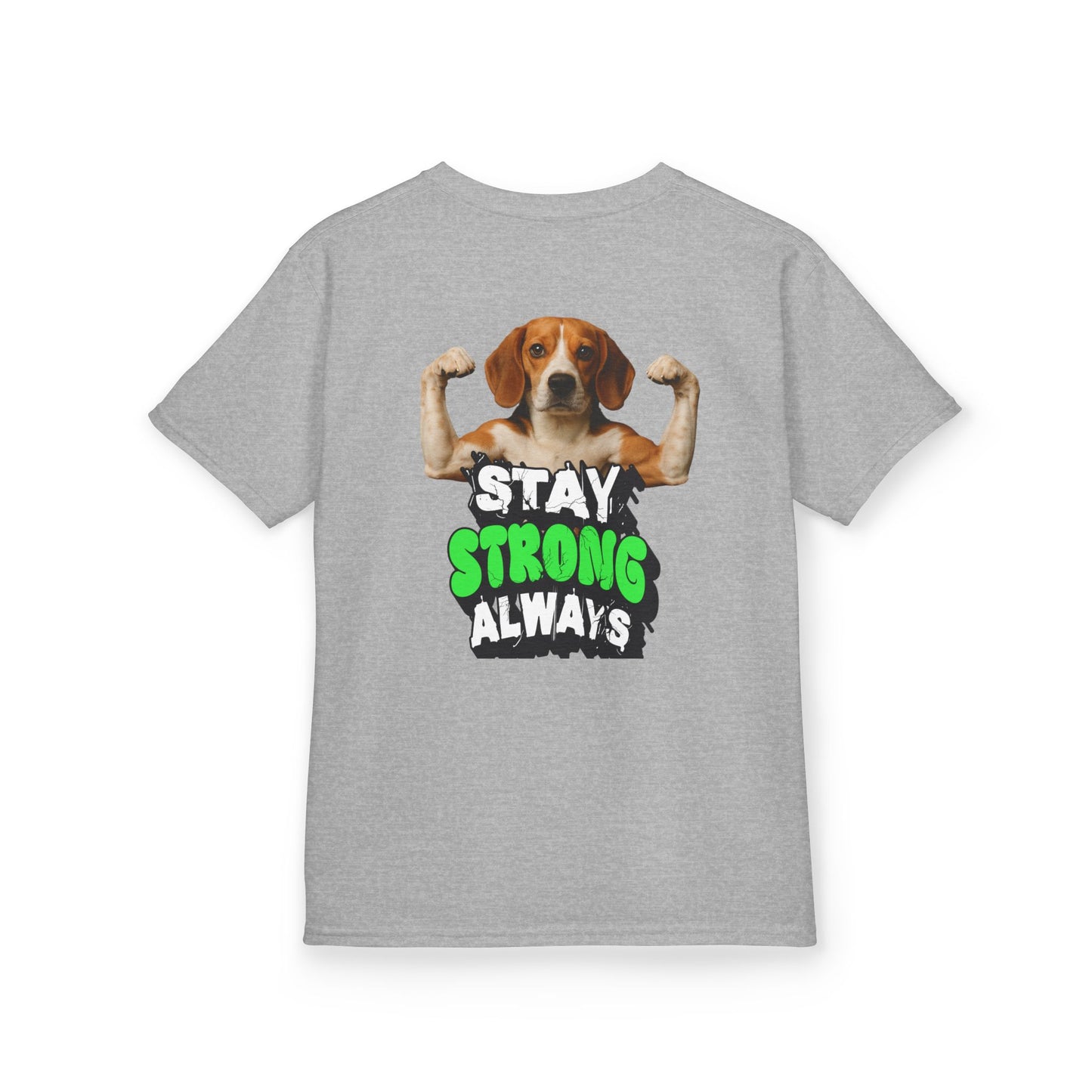 Kids Tee — Stay Strong Always Graphic Dog Shirt